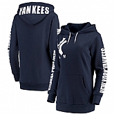 Women New York Yankees G III 4Her by Carl Banks 12th Inning Pullover Hoodie Navy,baseball caps,new era cap wholesale,wholesale hats